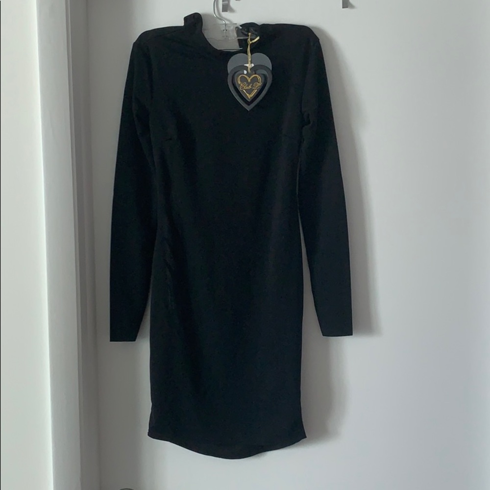 NWT backless long sleeve mini dress by Club L